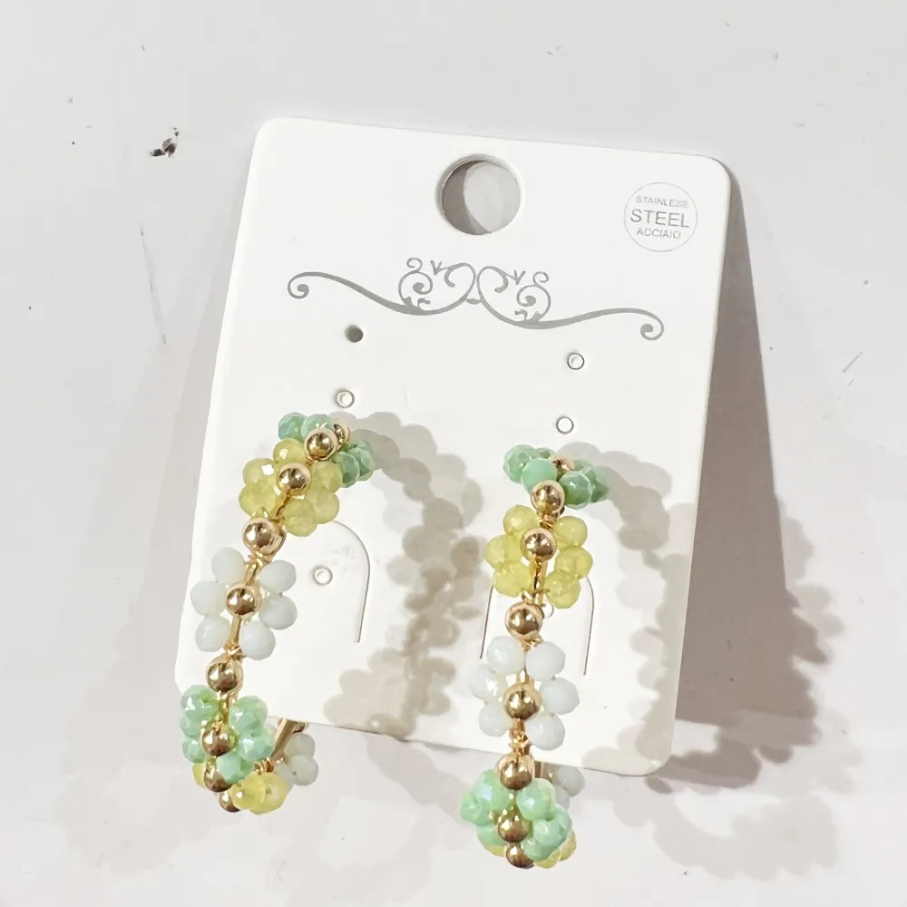 Cerchio con Fiore-Orecchini Moda - OR-428-36