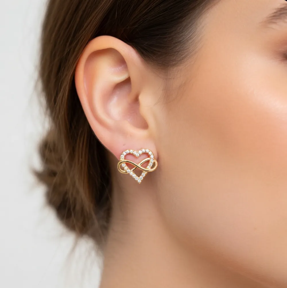 Cuore Infinito-Orecchini in Acciaio - OR-795-19821