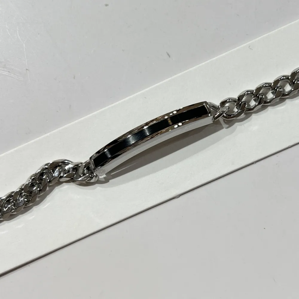 Placca liscio-Bracciale Uomo in Acciaio - BR-775-43