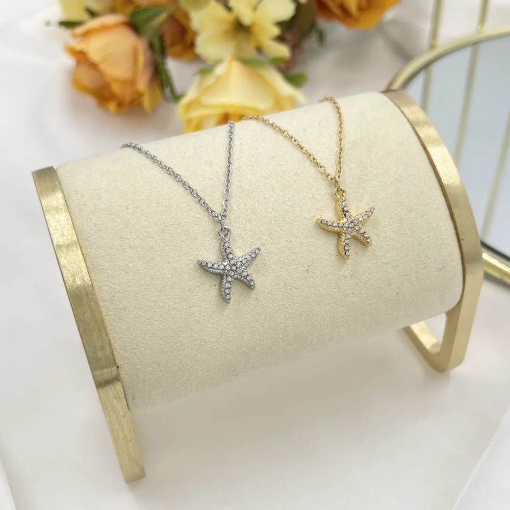 Stella Marina -Collana Corta in Acciaio - CL-103-AA5635N