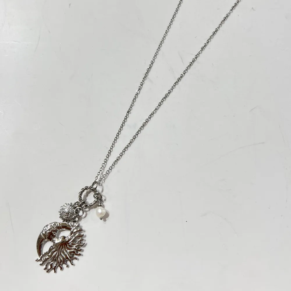 Sole Luna -Collana Lunga in Acciaio - CL-795-10546 (Argento)