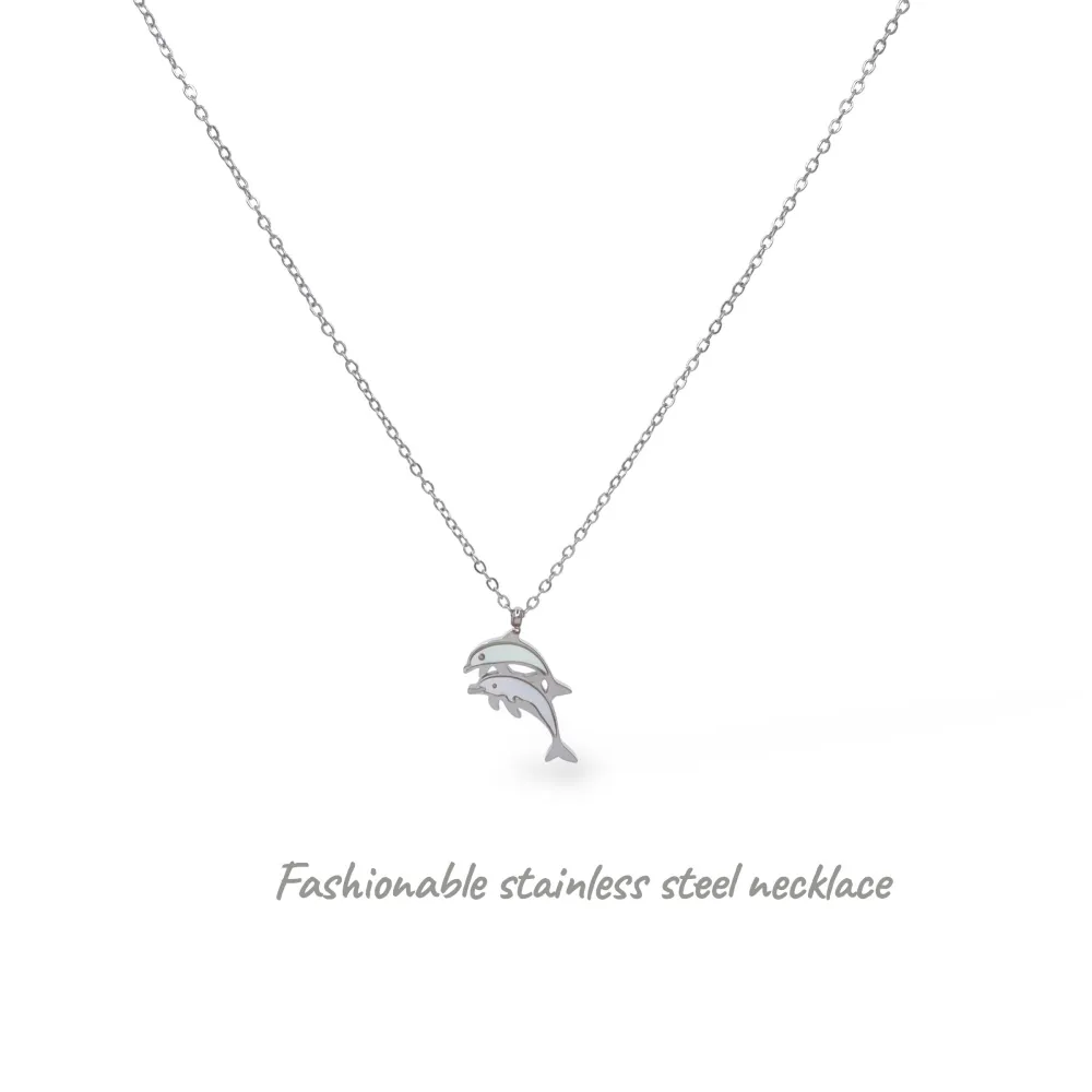 Delfino-Collana Corta in Acciaio - CL-795-10614 s