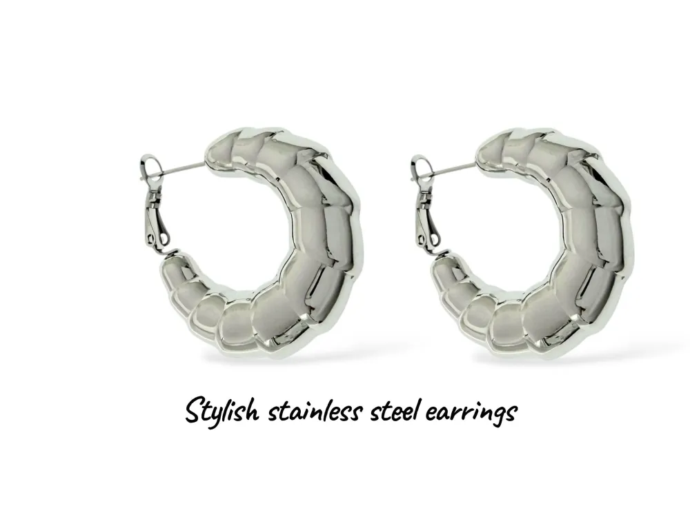 Cerchio-Orecchini in Acciaio - OR-103-AA6538E