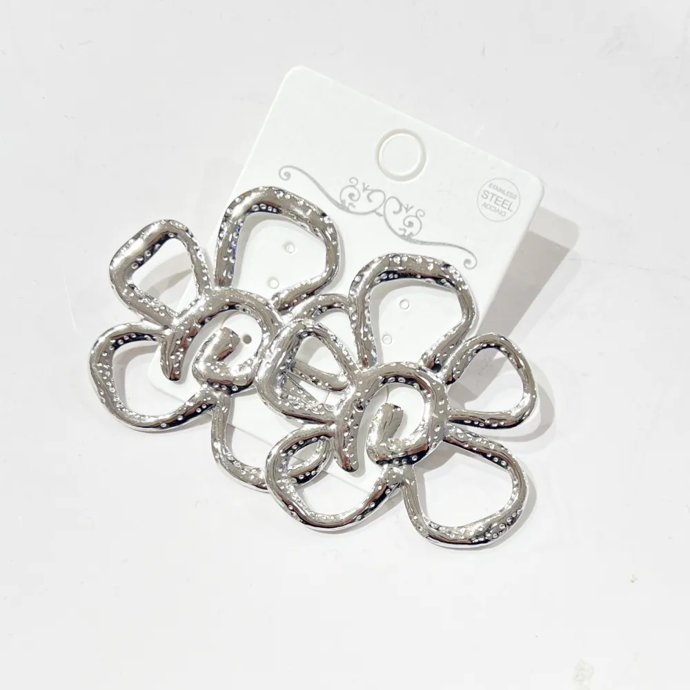 Fiore Grande-Orecchini in Acciaio - OR-774-101