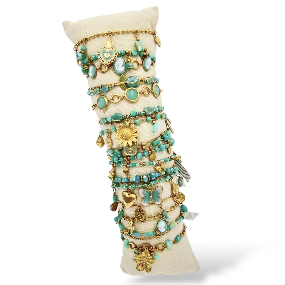 Mix Soggetti-16pz Bracciali in Acciaio - BPA-732-580