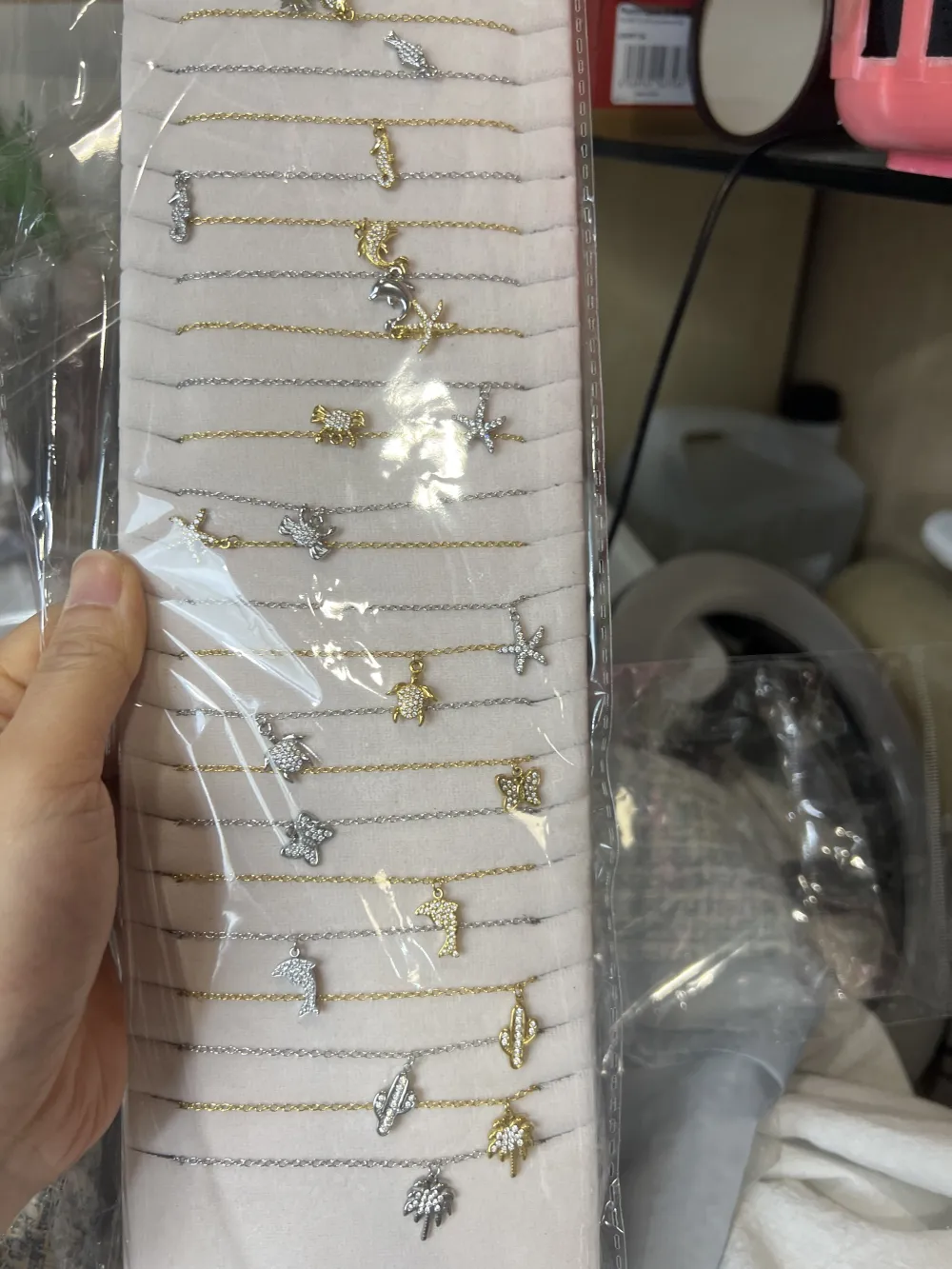 [CL-413-3766] Mix Modelli Mare-24pz Collane Corte in Acciaio - CL-413-3766