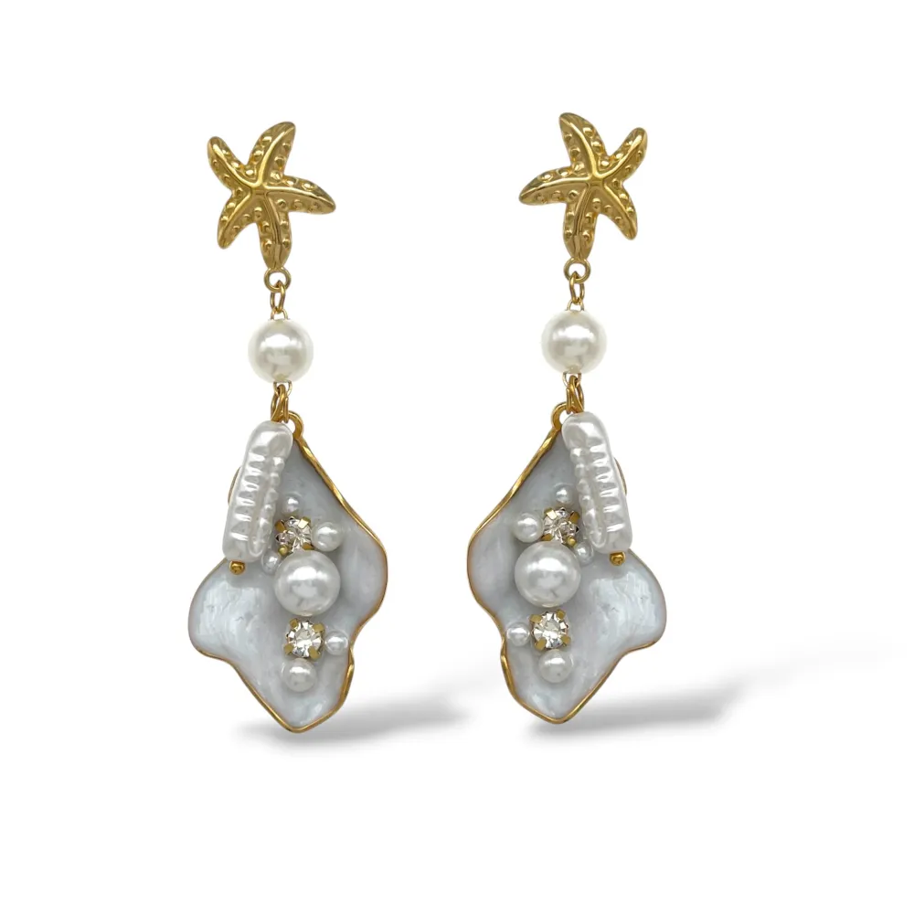 Conchiglia Mare -Orecchini in Acciaio - OR-732-612