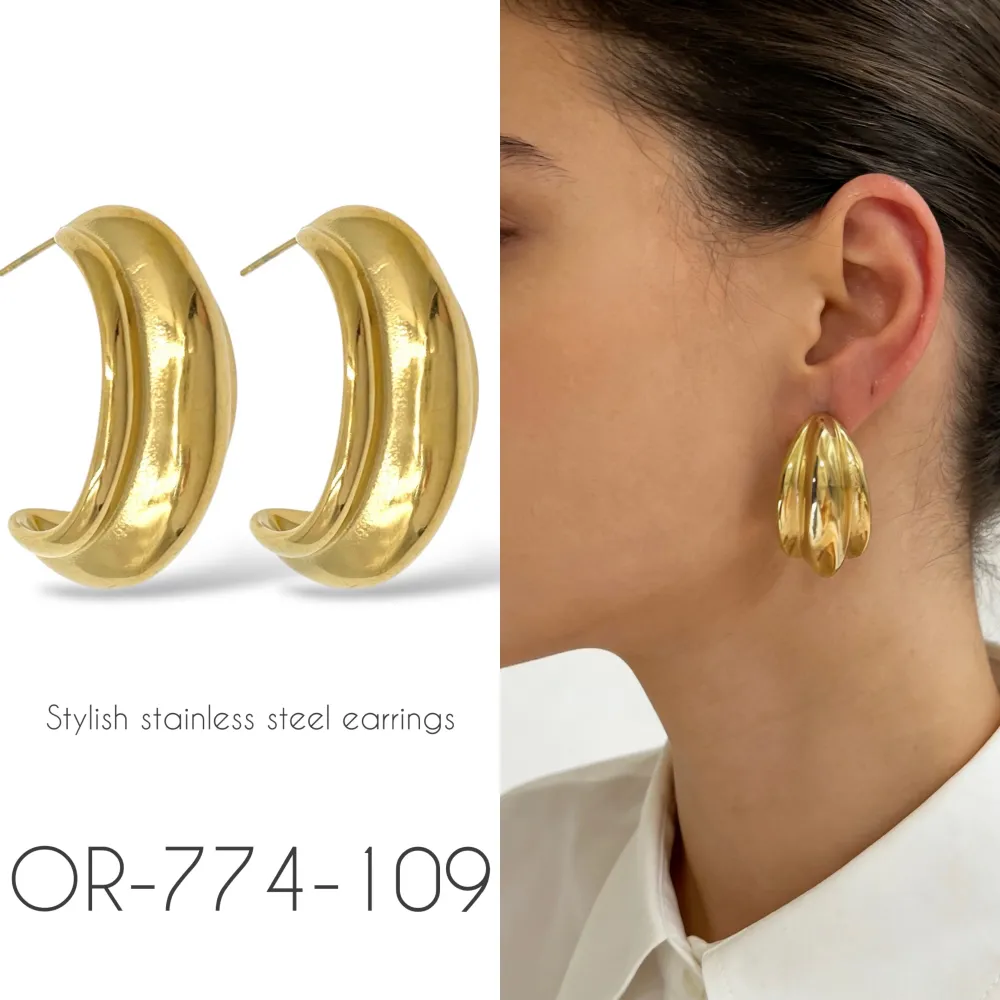 Cerchio-Orecchini in Acciaio - OR-774-109