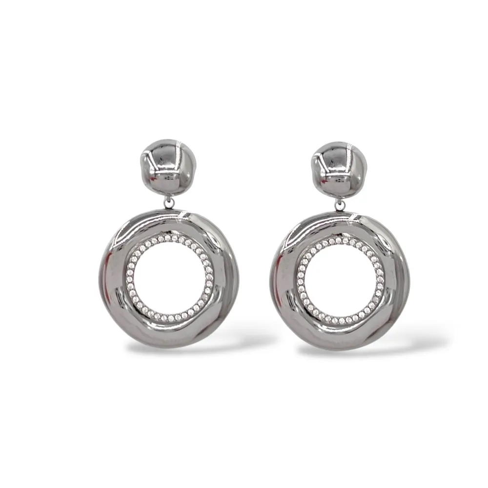 cerchio -Orecchini in Acciaio - OR-795-19789