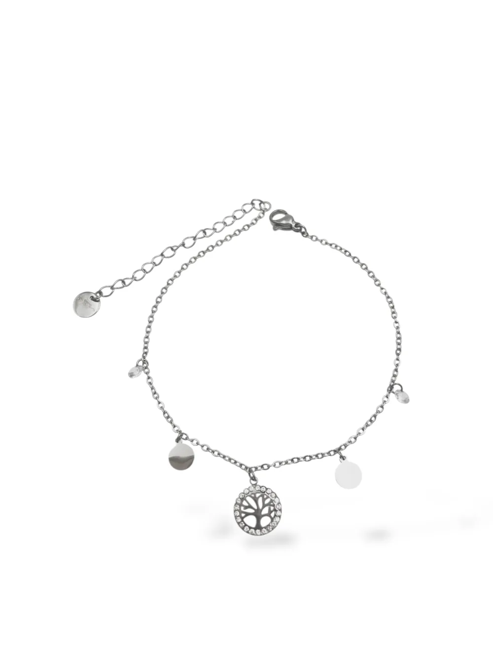 Albero della Vita con p.luce-Cavigliera in Acciaio - CA-103-AA1554B