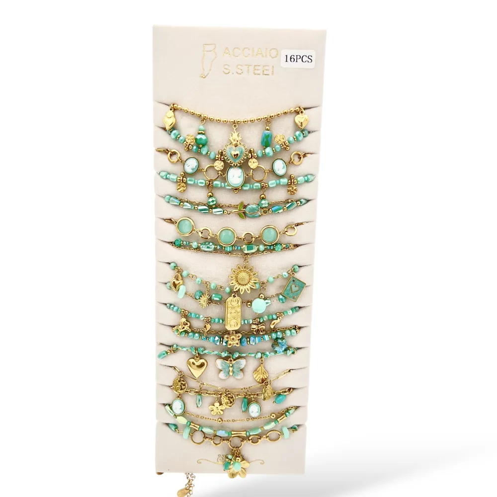 Mix Catene-16Pz Cavigliere in Acciaio - CA-732-581