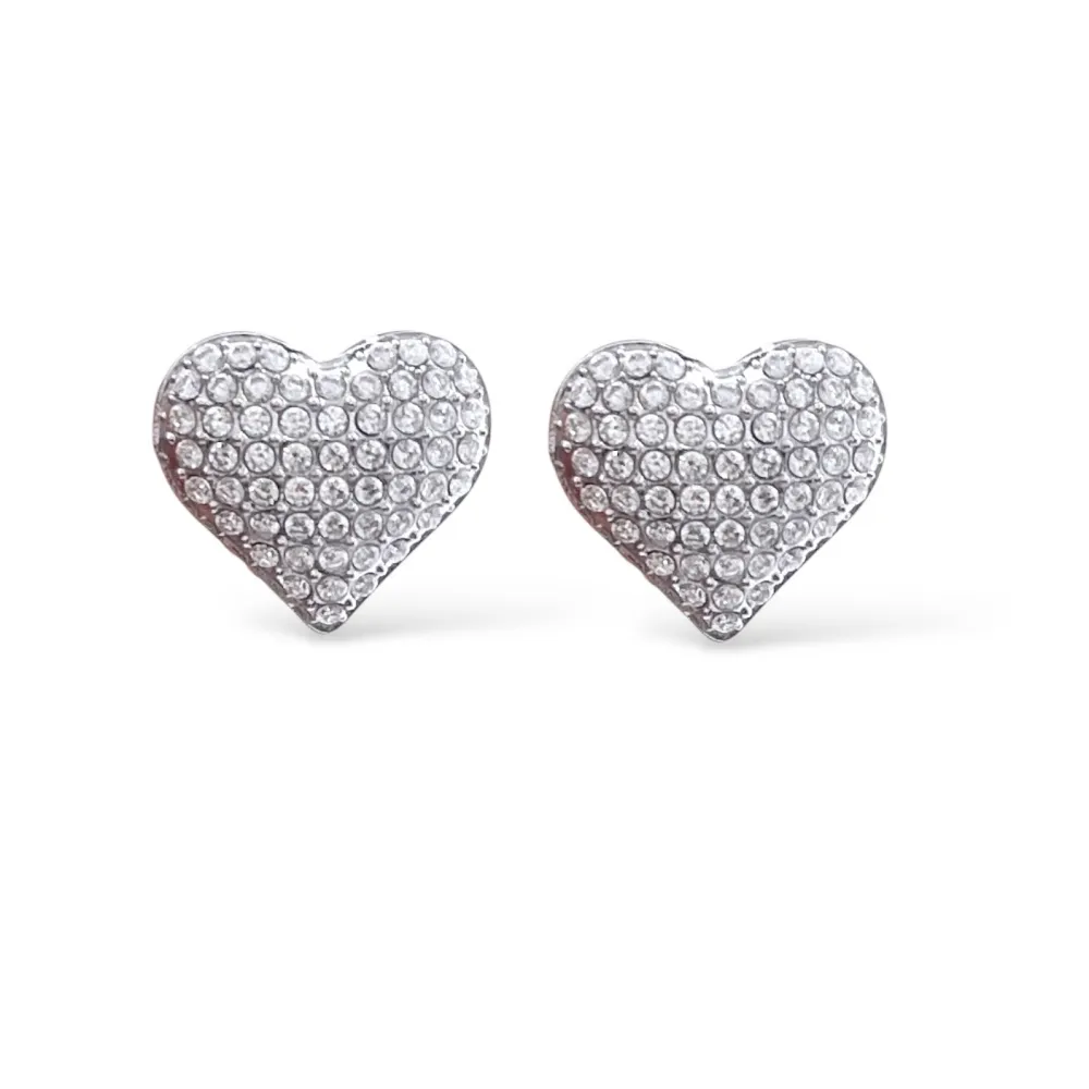 Cuore-Orecchini clip acciaio - OR-103-AA5751E (Argento)
