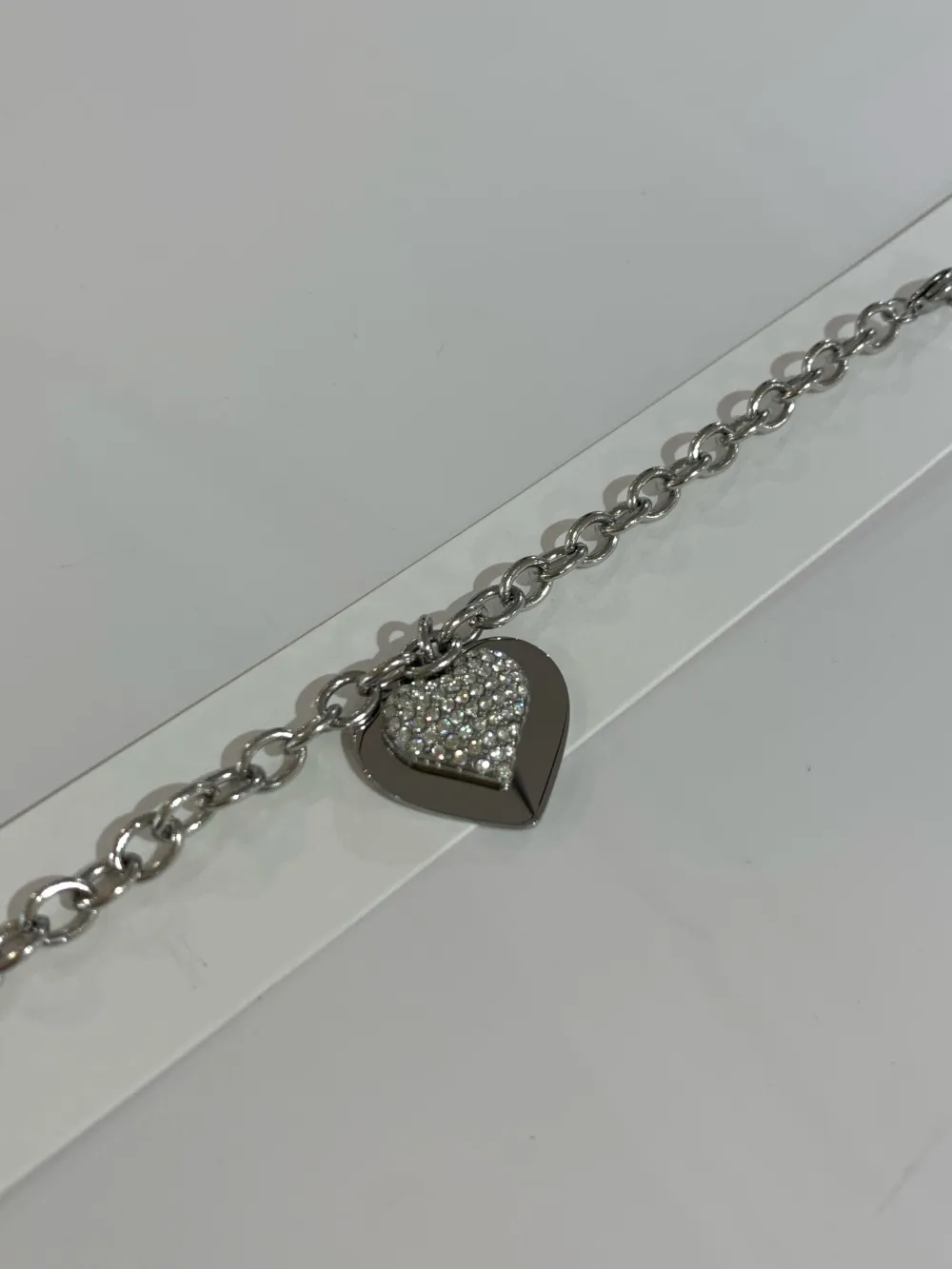 Doppio Cuore-Bracciale in Acciaio con Chiusura - BAC-103-AA6650B