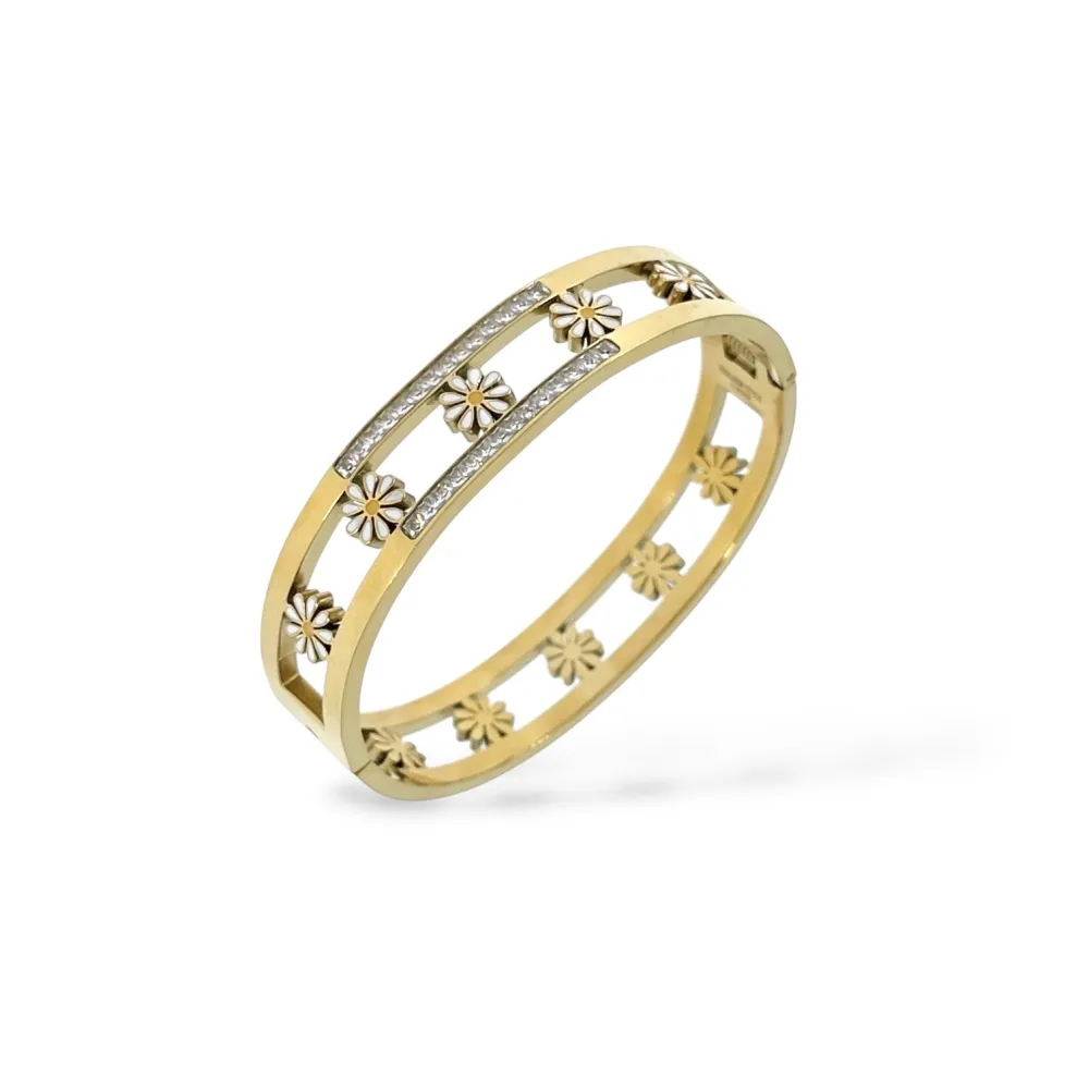 Margherita-Bracciale Rigido in Acciaio - BR-413-6483