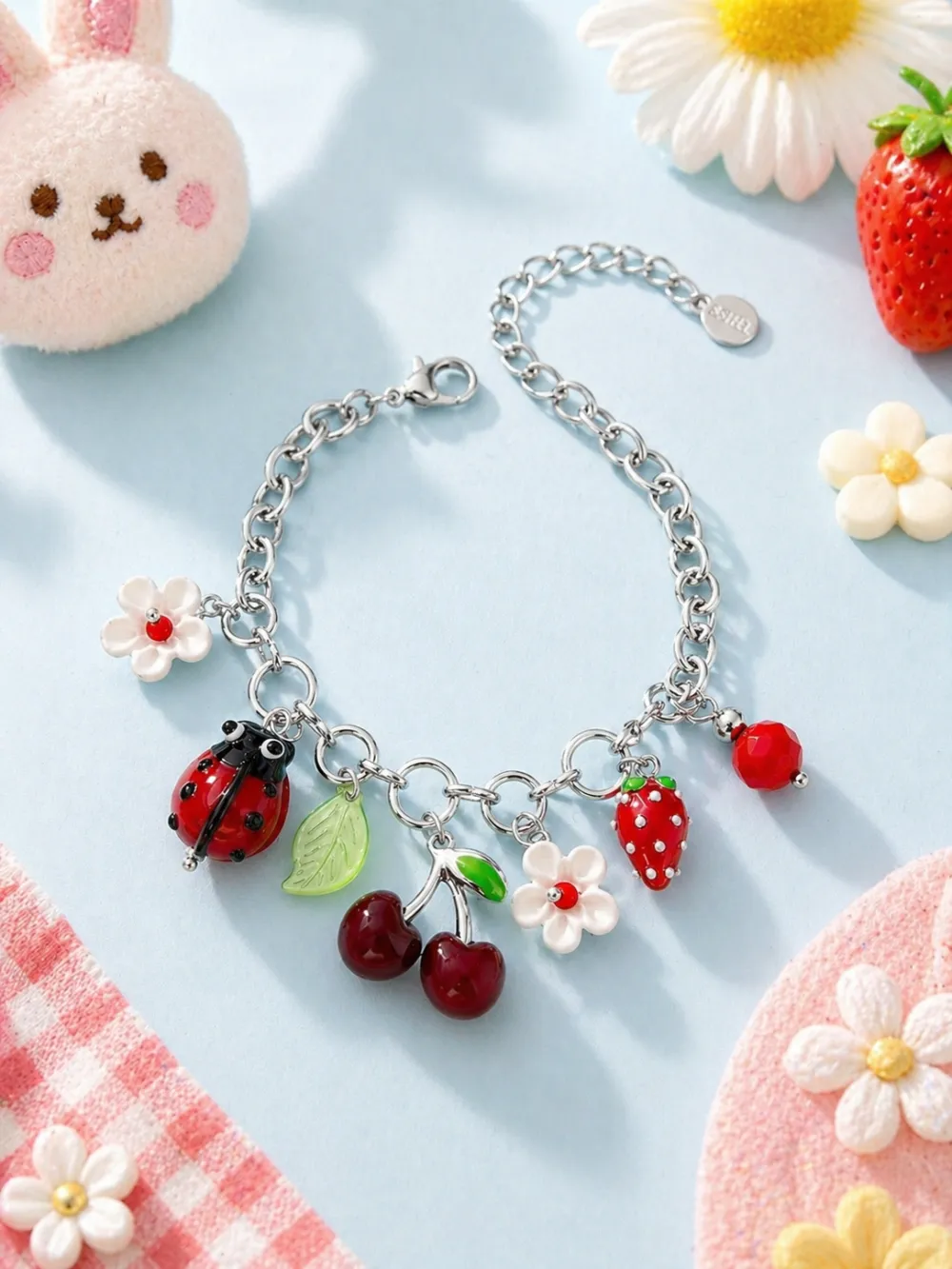 Ciliegia -Bracciale in Acciaio - BR-732-652 (Argento)