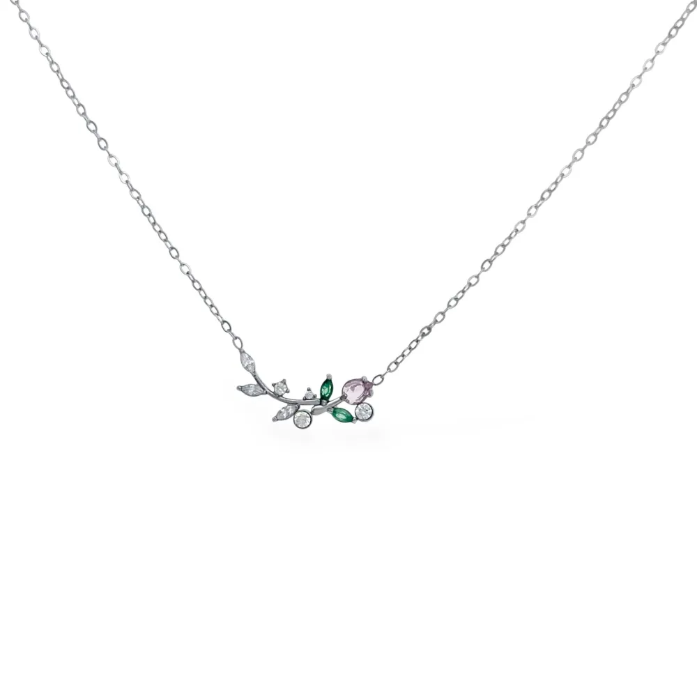 Tulipano -Collana Girocollo in Acciaio - CAC-795-10606