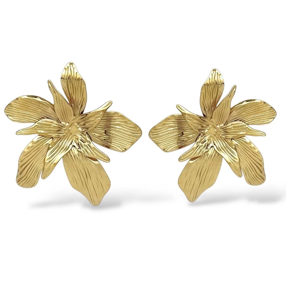 Fiore-Orecchini in Acciaio - OR-103-AA7105E
