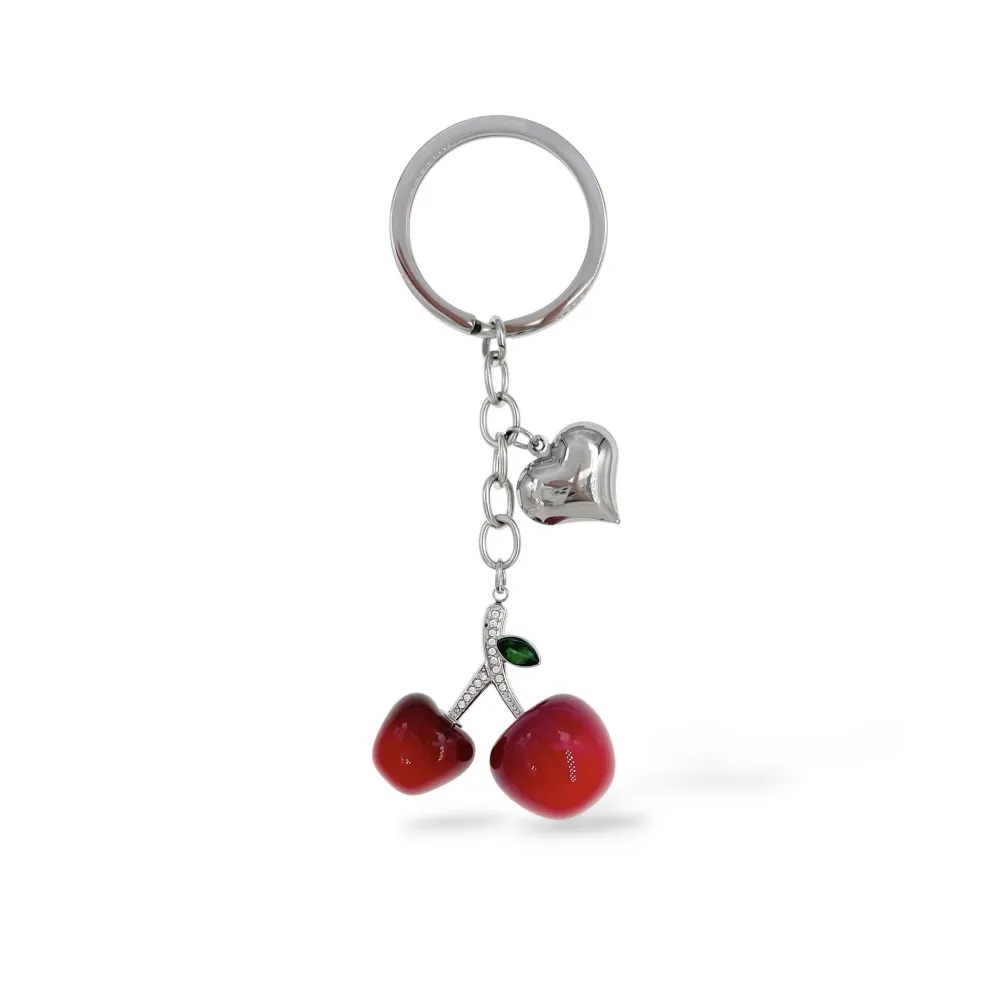 Ciliegia - Portachiave Con Strass - PKA-103-AA6610P