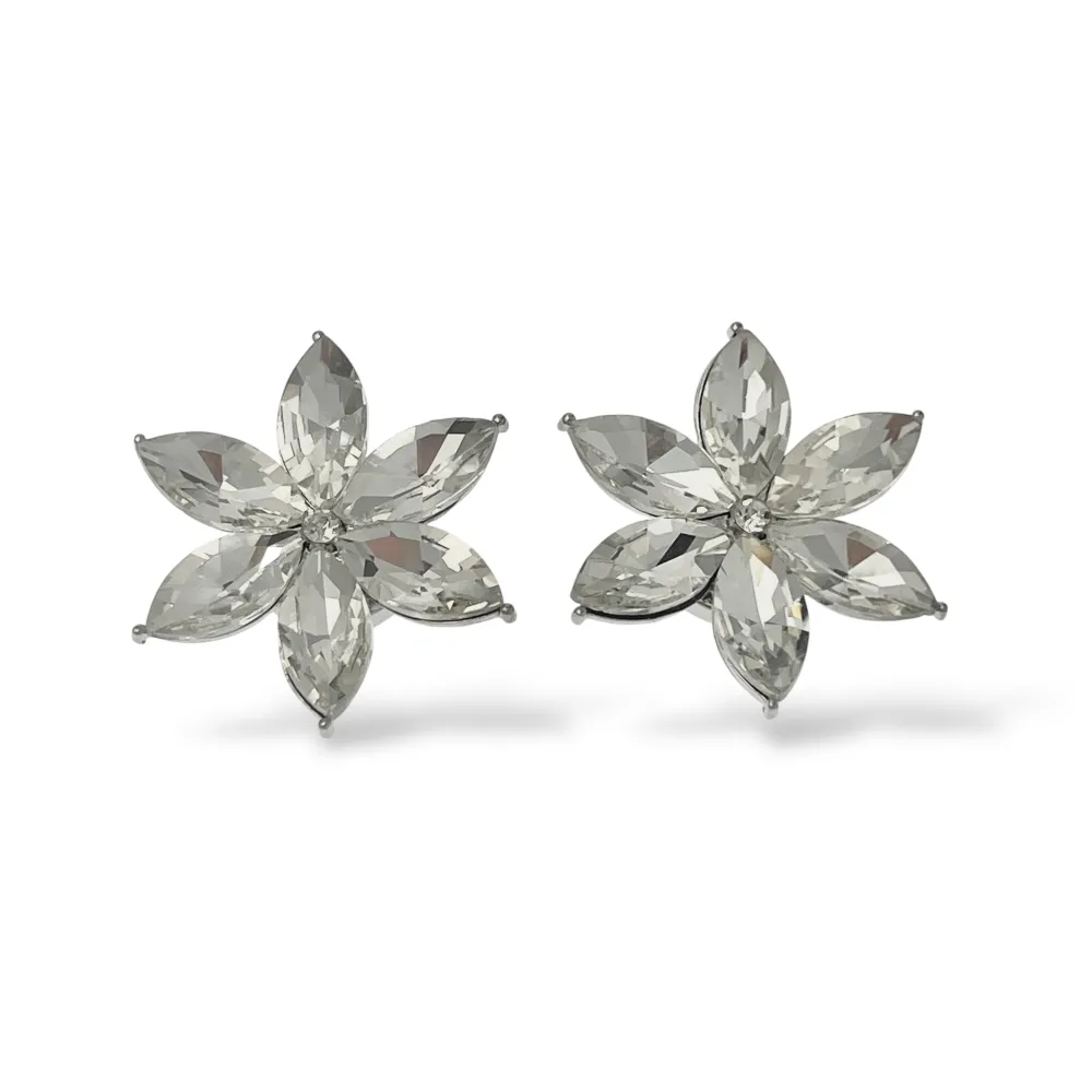Fiore - Copri bottone con zirconia - SP-312-456