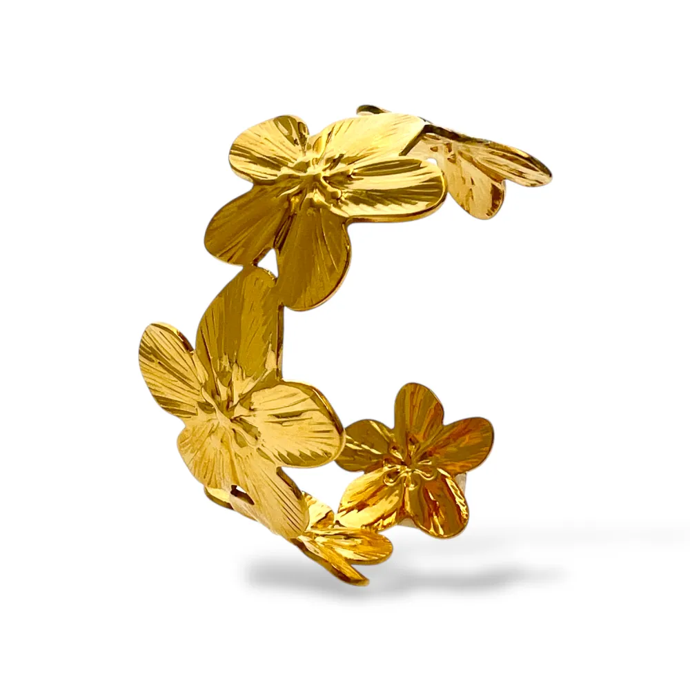 Fiore - Bracciale rigido in acciaio - BR-413-7026