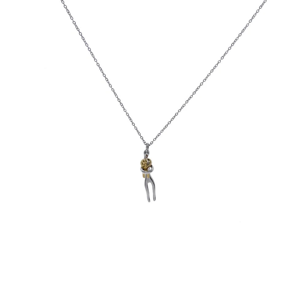 Abbraccio -Collana corta in Acciaio - CL-103-AA7171N