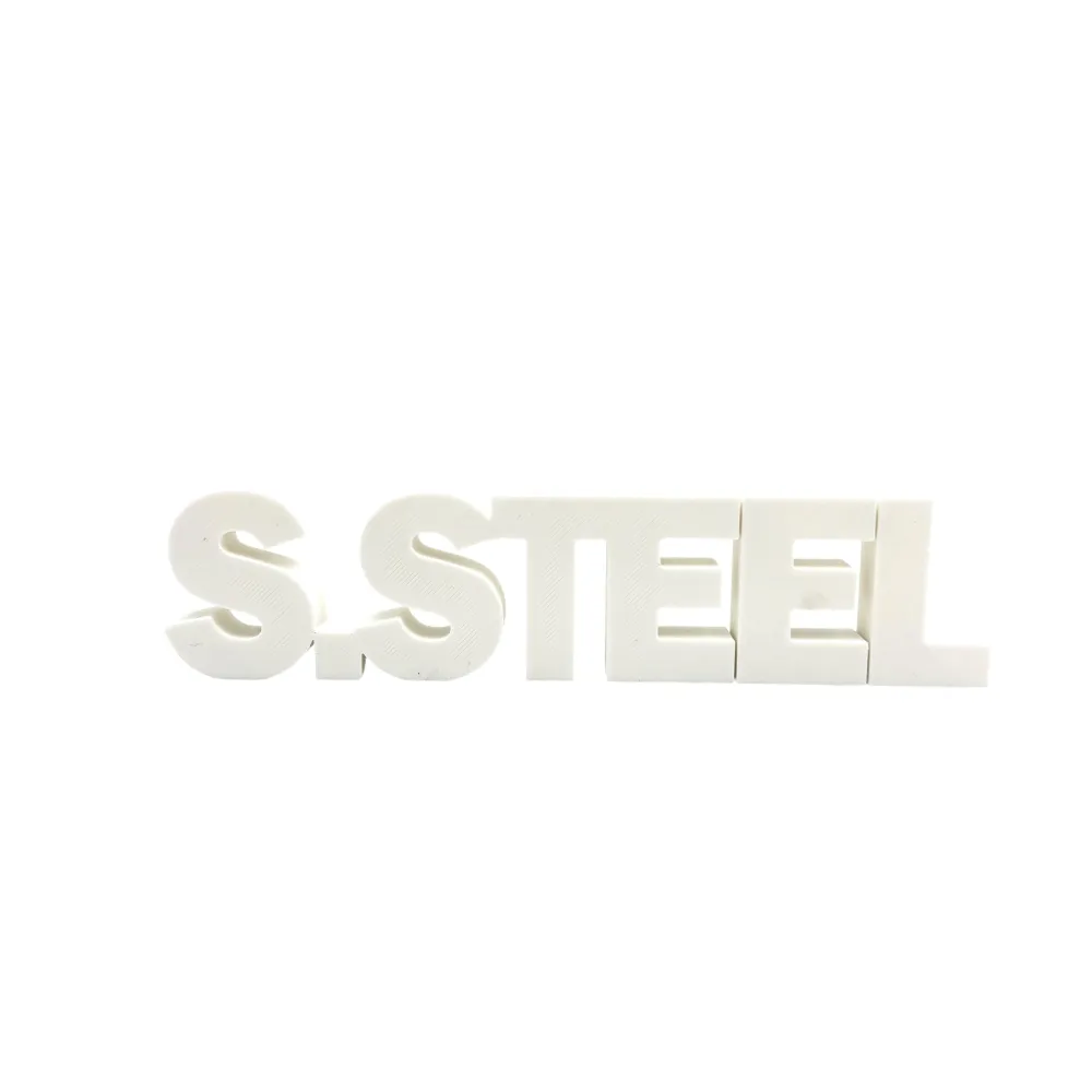 Scritta S.STEEL (stampato 3D) - Scritta S.STEEL (Bianco)