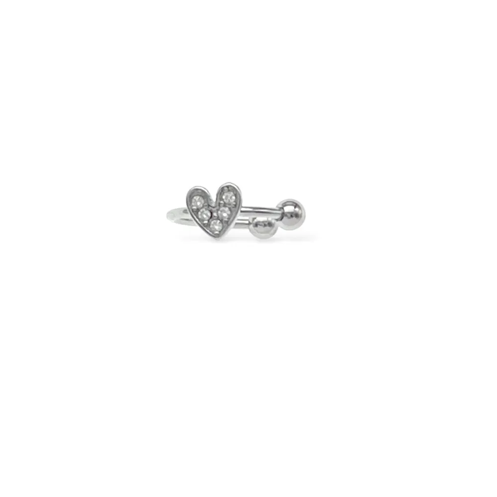 Cuore - Earcuff in acciaio - OR-103-AA6960