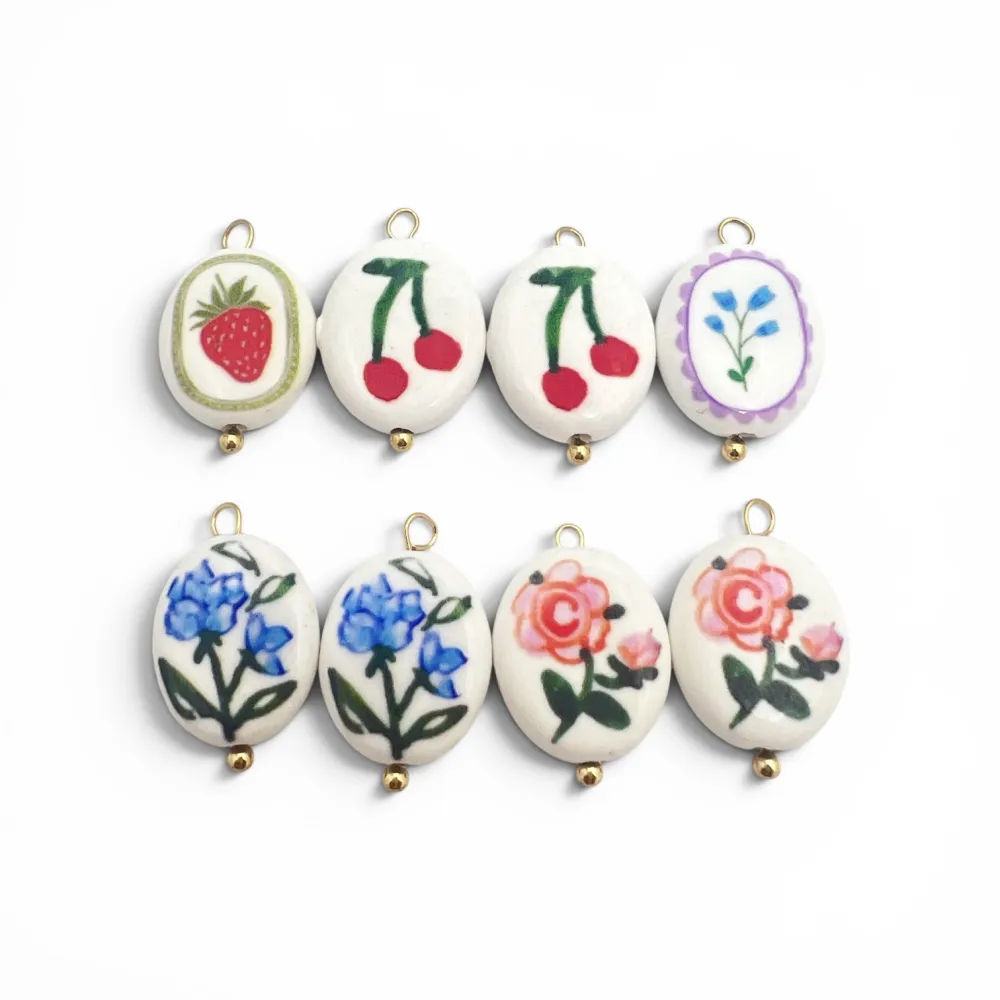 [DIY-413-43] Accessori personalizzati DiY Ciondoloni acciaio smalto - DIY-413-43