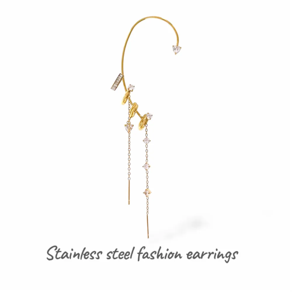 Cuore-Earcuff in Acciaio - OR-795-21896