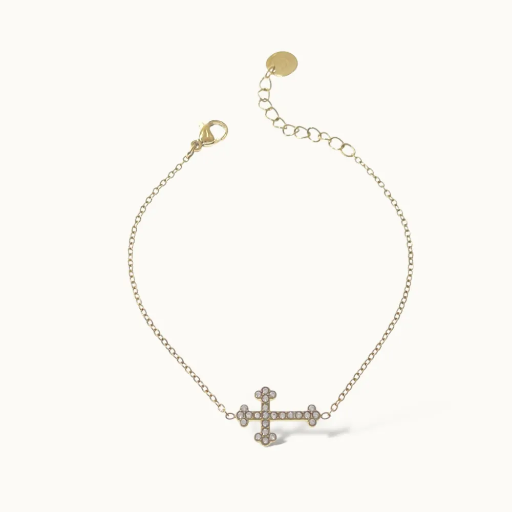 Croce-Bracciale in Acciaio EMANA - BAC-103-AA5086B (Oro Giallo)