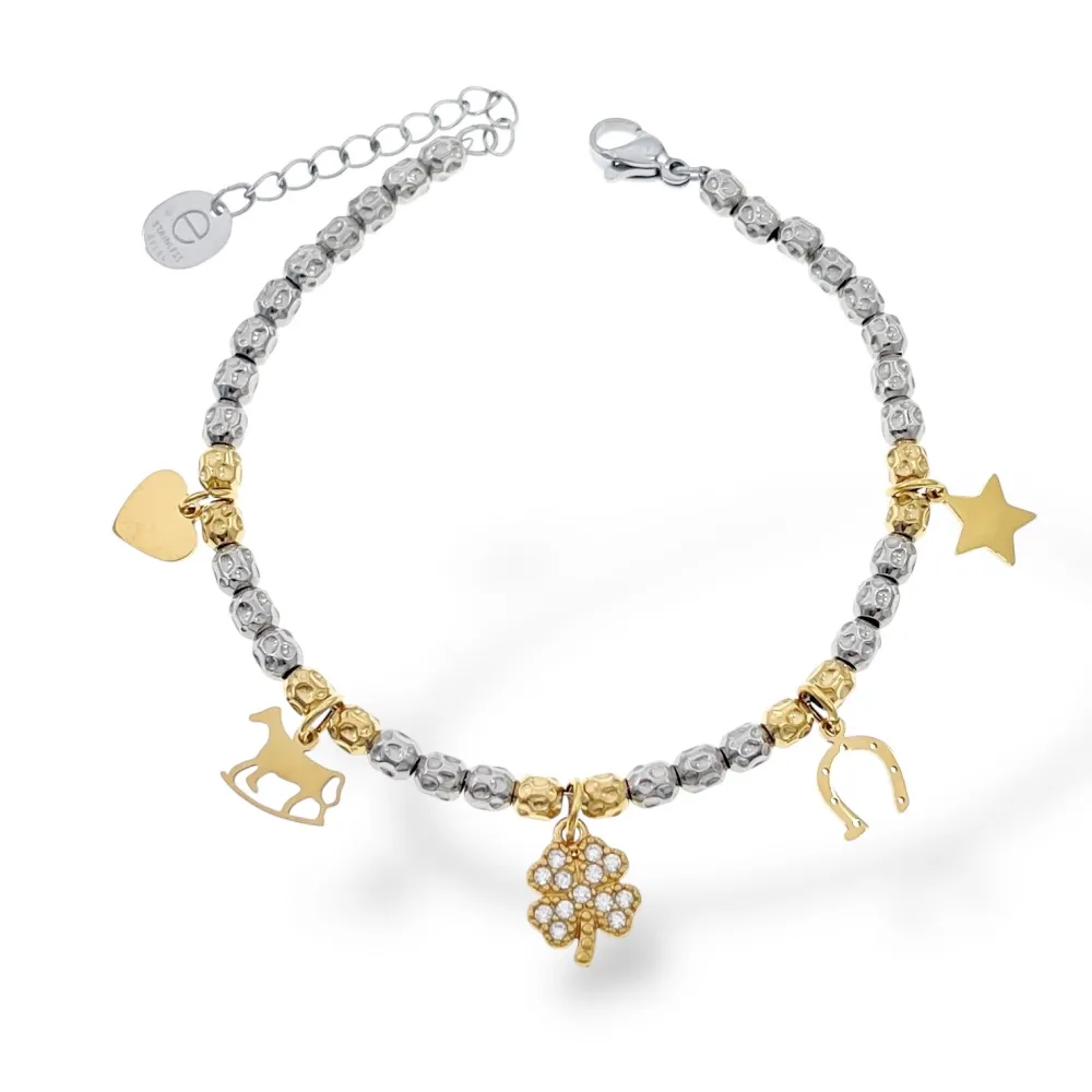 Mix Soggetti-Bracciale in Acciaio con Chiusura - BAC-103-AA5408-7191B