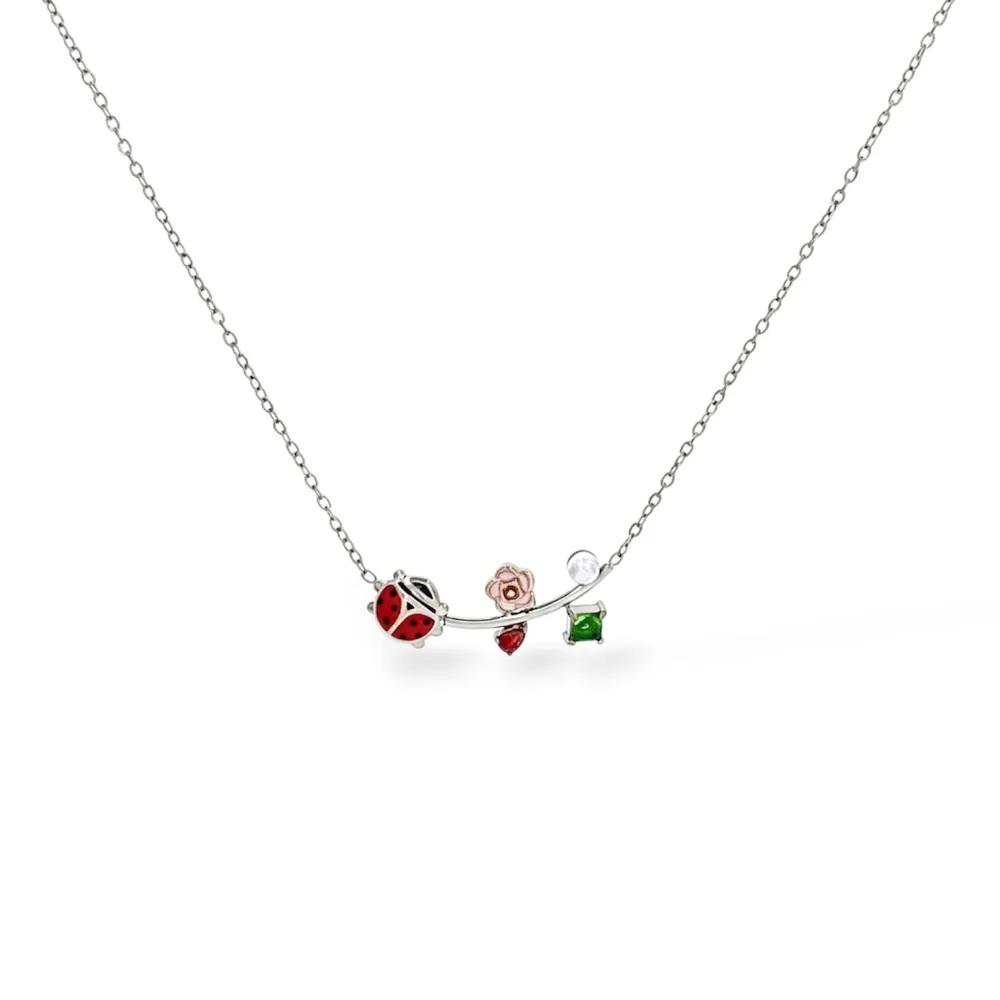 Coccinella -Collana Corta in Acciaio - CAC-795-10600