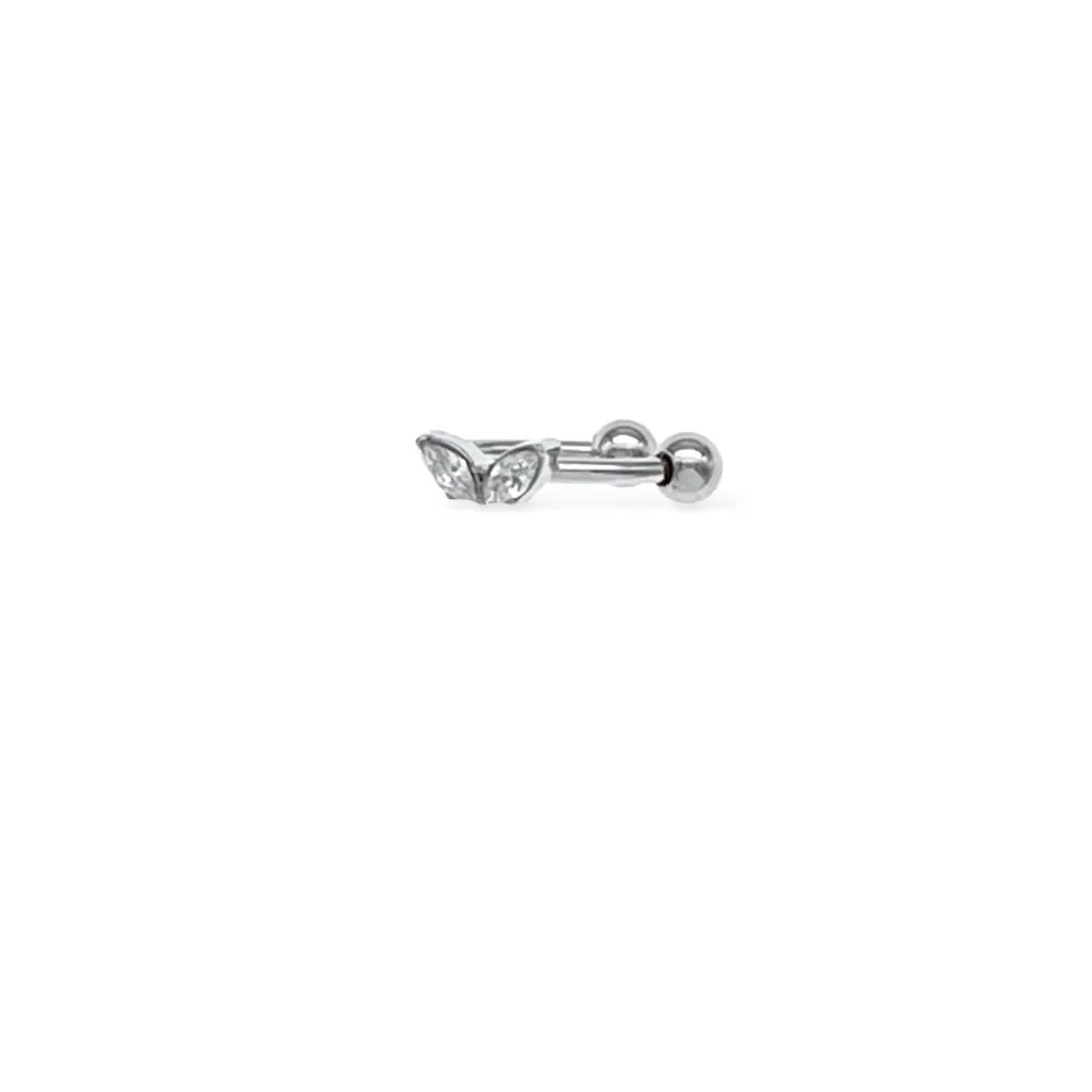 Foglia - Earcuff in acciaio - OR-103-AA6953