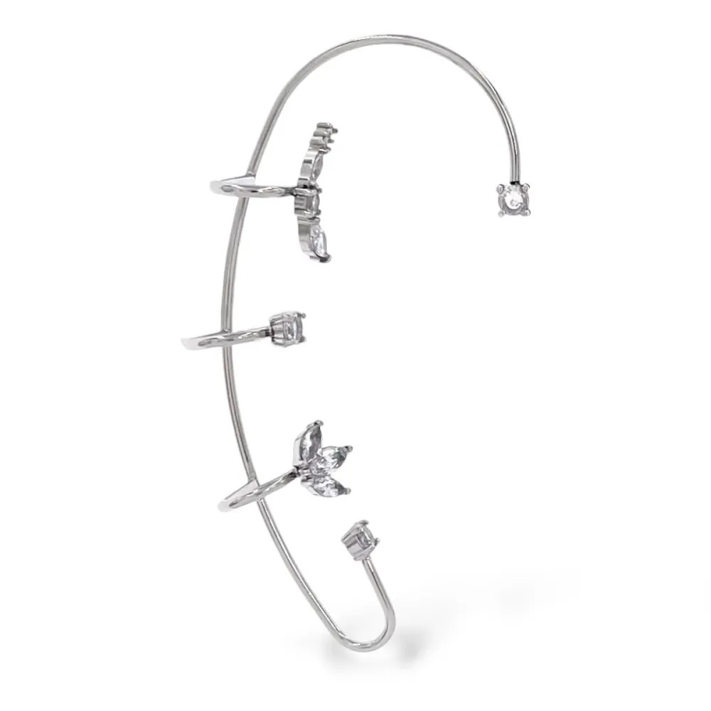 [OR-795-22508] Earcuff in Acciaio con zirconi - OR-795-22508