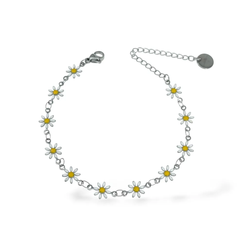 Margherite-Bracciale in acciaio - BR-413-3308