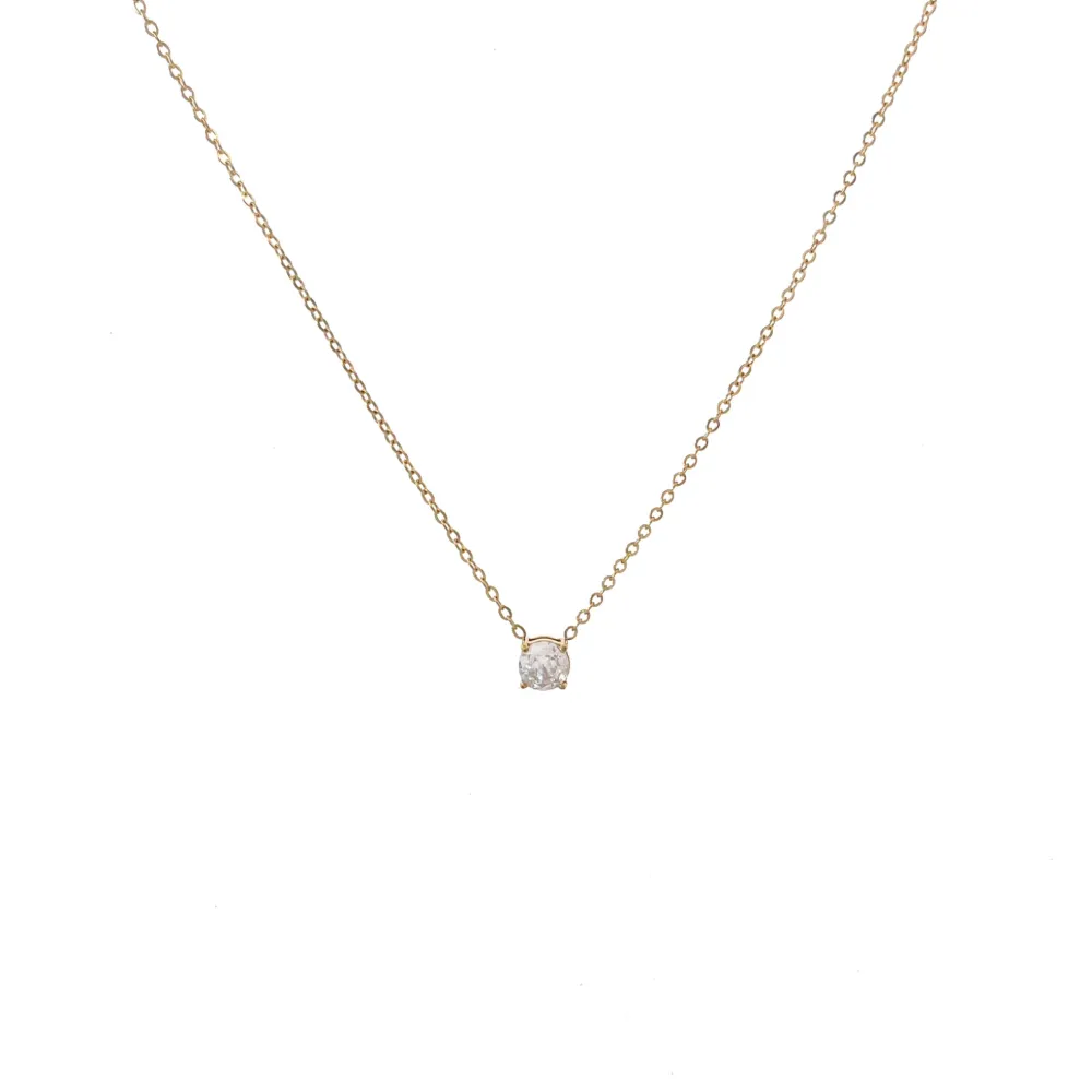 Punto Luce 5mm-Collana Corta in Acciaio - CAC-103-AA242N 5mm