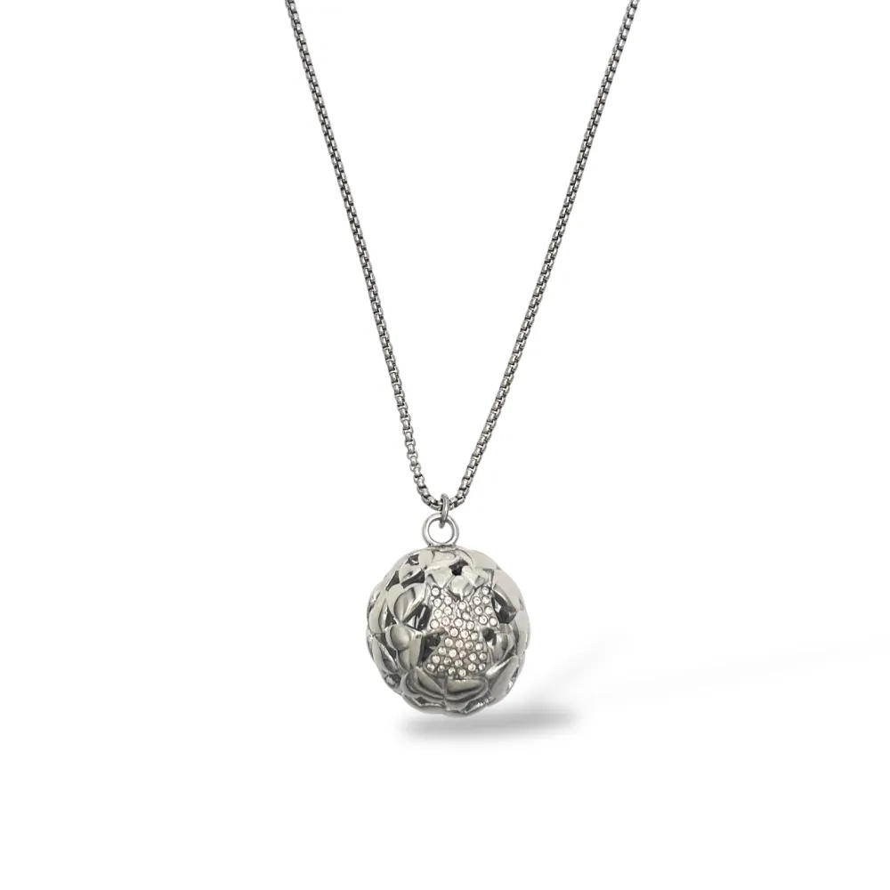 Chiama Angeli Cuore -Collana Lunga in Acciaio - CAL-103-AA6730N/75+5cm (Argento)