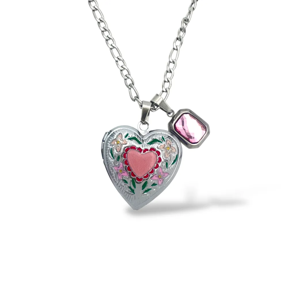 Cuore-Collana corta in Acciaio (apribile) - CL-413-3851