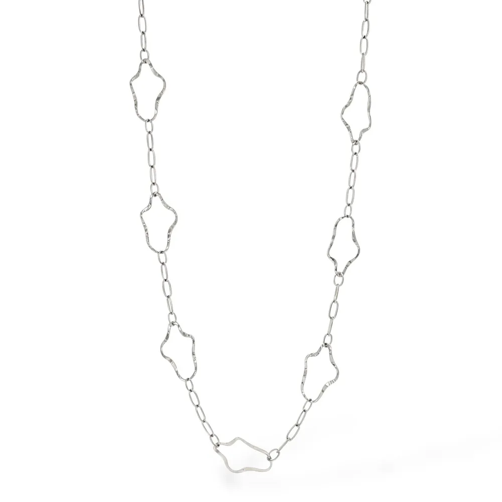 Catena cerchio -Collana lunga in Acciaio - CL-794-95
