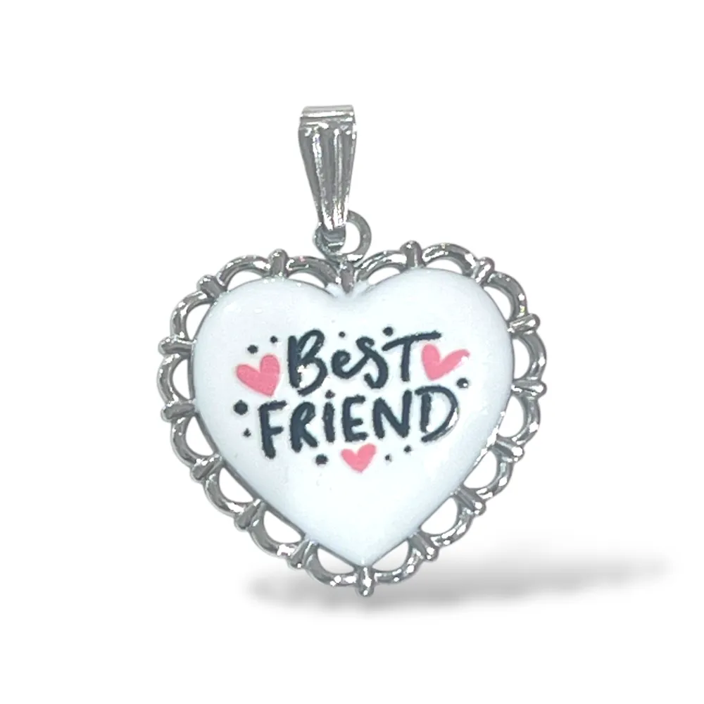 BEST FRIEND-Ciondolo/Charms in Acciaio - DIY-732-18