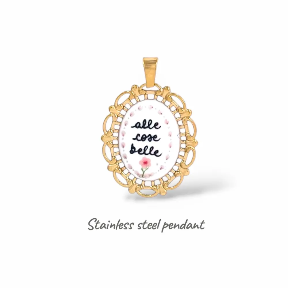 Alle cosa belle-Ciondolo/Charms in Acciaio - DIY-732-2