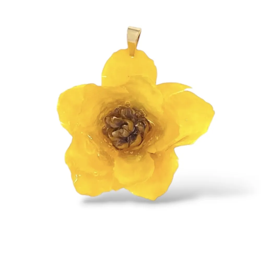 Fiore vero-Ciondolo/Charms in Acciaio - DIY-801-14