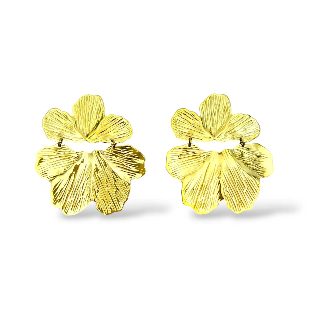 Fiore-Orecchini in Acciaio - OR-103-AA7102E