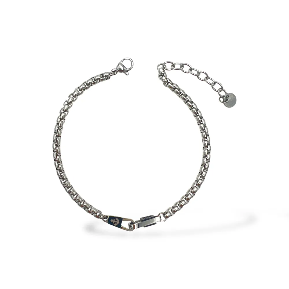 Ancora-Bracciale in Acciaio da Uomo - BR-600-H428 (Nero)