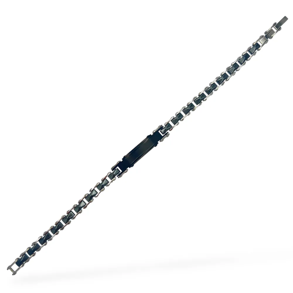 Semplice-Bracciale in Acciaio da Uomo - BR-600-H438