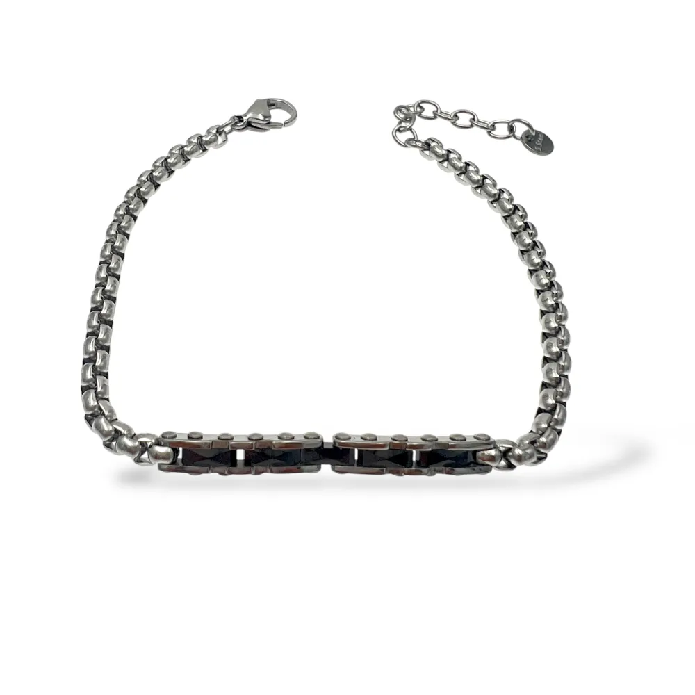 Catena-Bracciale in Acciaio da Uomo - BR-600-H445A