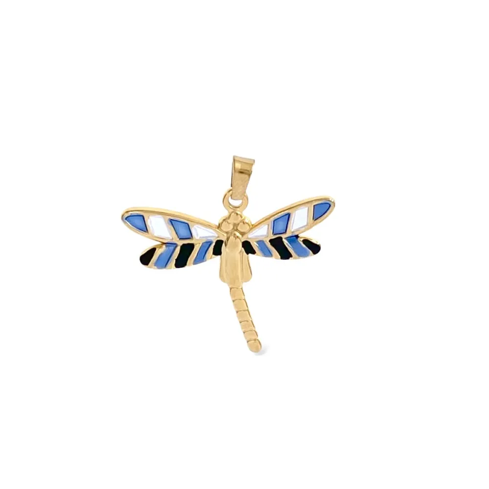 Libellula-Ciondolo/Charms in Acciaio - DIY-413-92