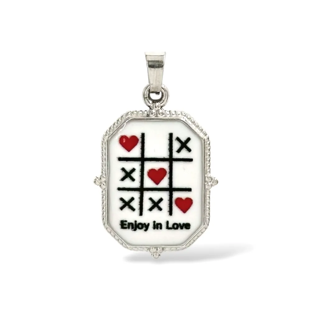Enjoy in Love-Ciondolo/Charms in Acciaio - DIY-732-37