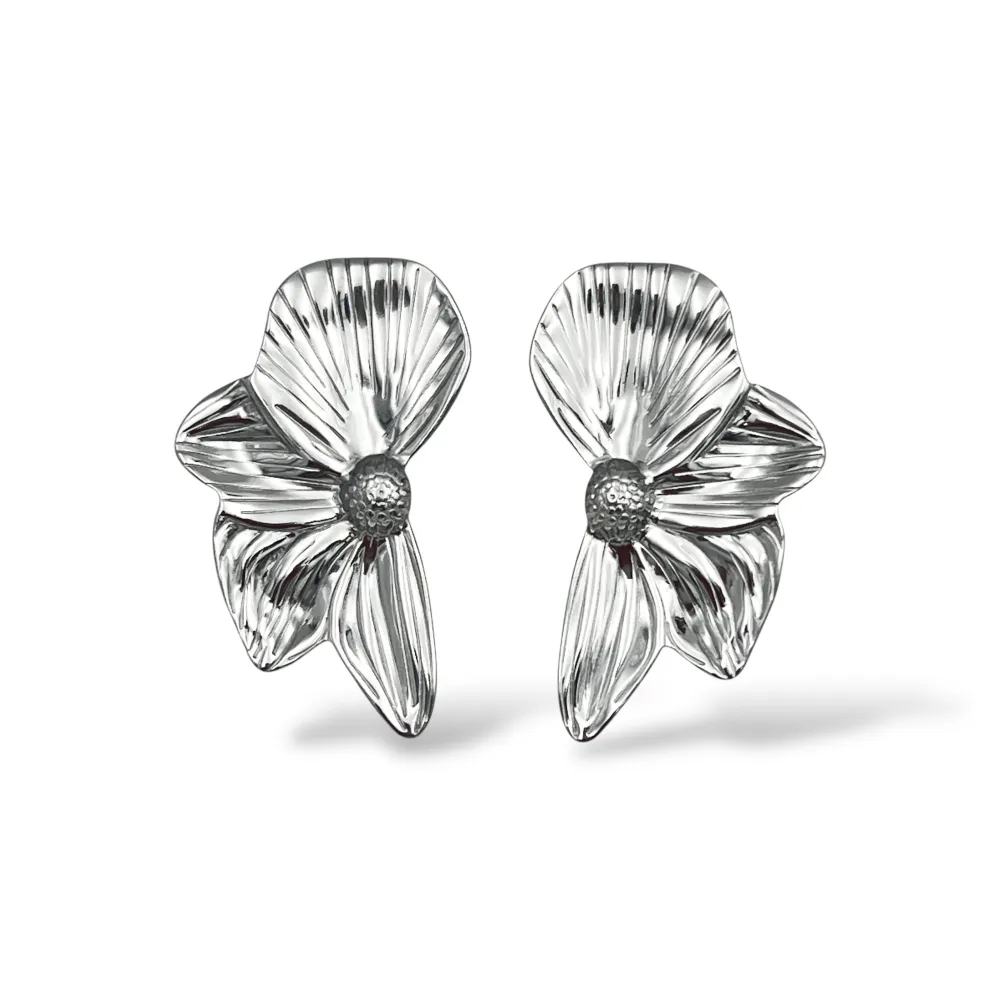 Fiore-Orecchini in Acciaio - OR-413-2601