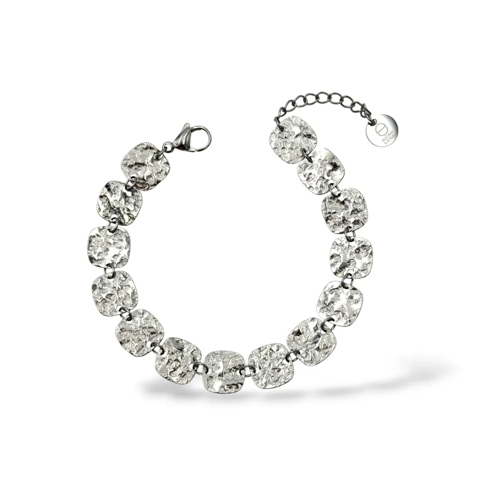 Quadrato-Bracciale in Acciaio - BR-795-17235